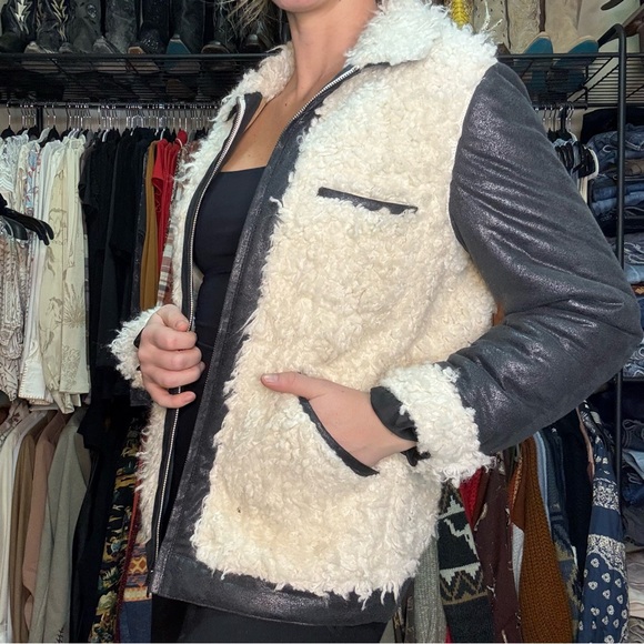 Tasha Polizzi shearling jacket - Picture 3 of 4